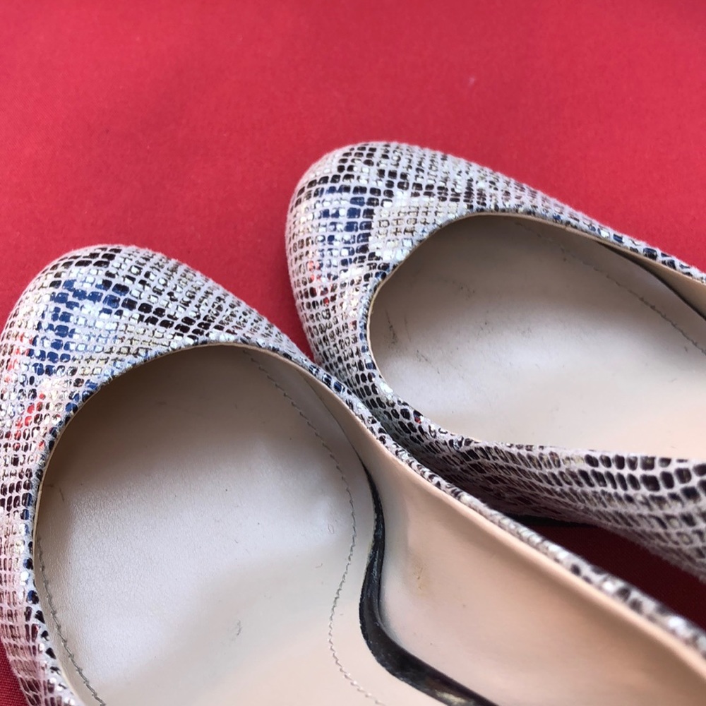 Vince Camuto Python Snake Print Gray Heels - image 7